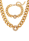 chain choker  chunky chain bracelet  sets  necklace set  matching set  gold chunky chain  diamond necklace  cold chain  chunky chain