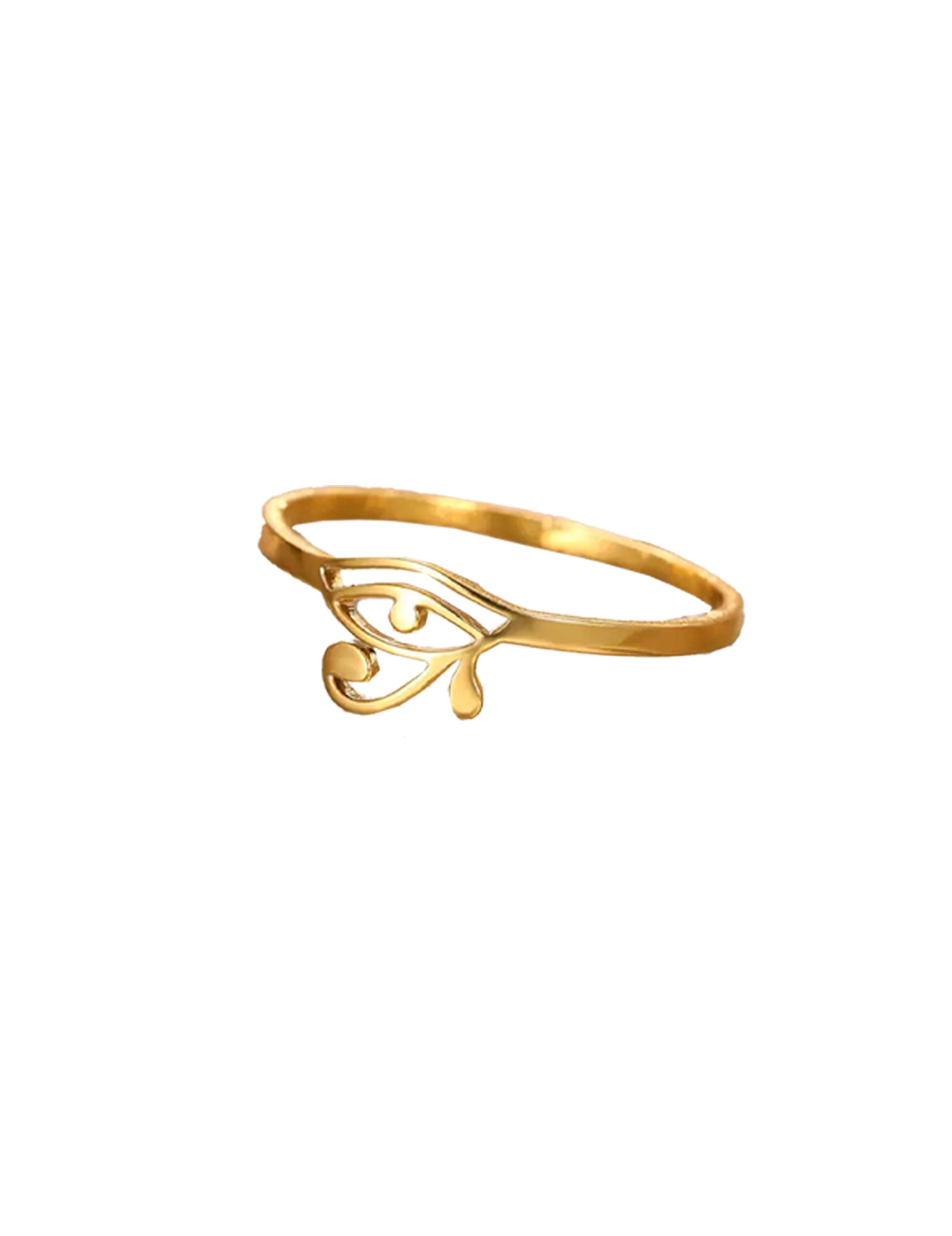 eye of horus  gold jewellery uk  gold ring  gold rings uk  Statement gold ring  protection ring  waterproof ring